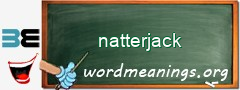 WordMeaning blackboard for natterjack